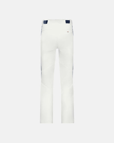 Alleson Crush Kids Piped Baseball Pant "Open Bottom", Weiss/Navy Blau-DIAMOND PRIDE