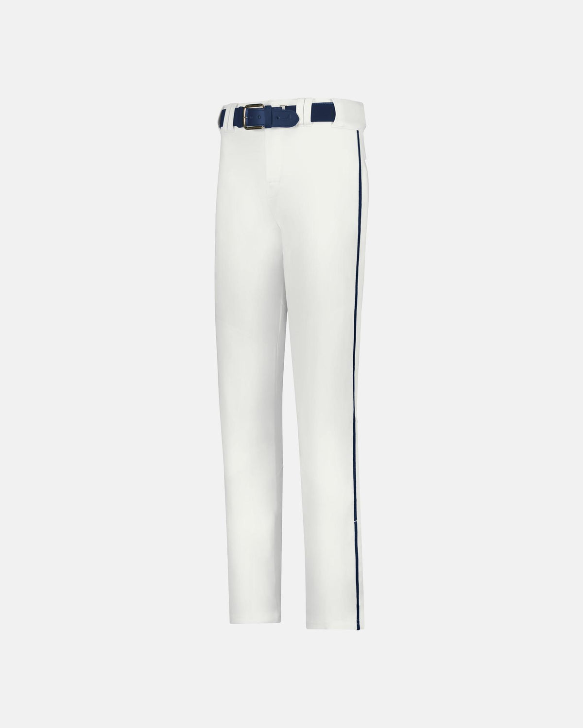 Alleson Crush Kids Piped Baseball Pant "Open Bottom", Weiss/Navy Blau