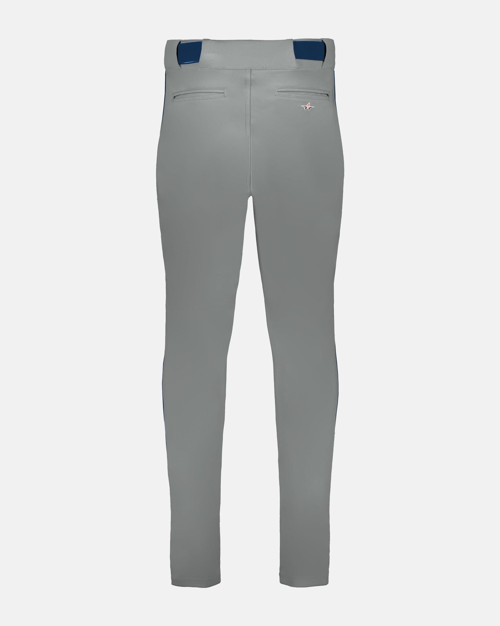 Alleson Crush Tapered Piped Baseball Pant, Dunkelgrau/Navy Blau-DIAMOND PRIDE
