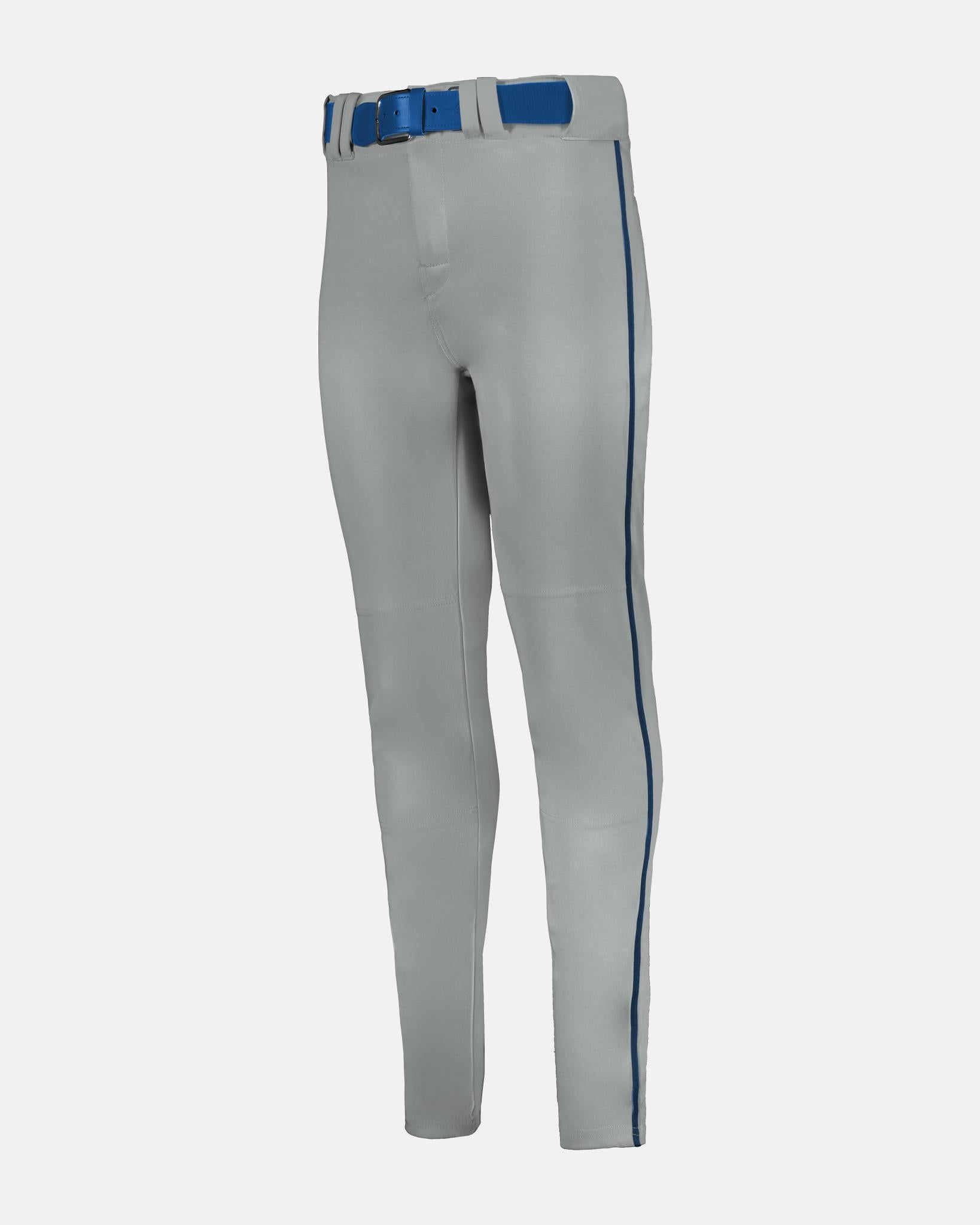 Alleson Crush Tapered Piped Baseball Pant, Dunkelgrau/Navy Blau-DIAMOND PRIDE