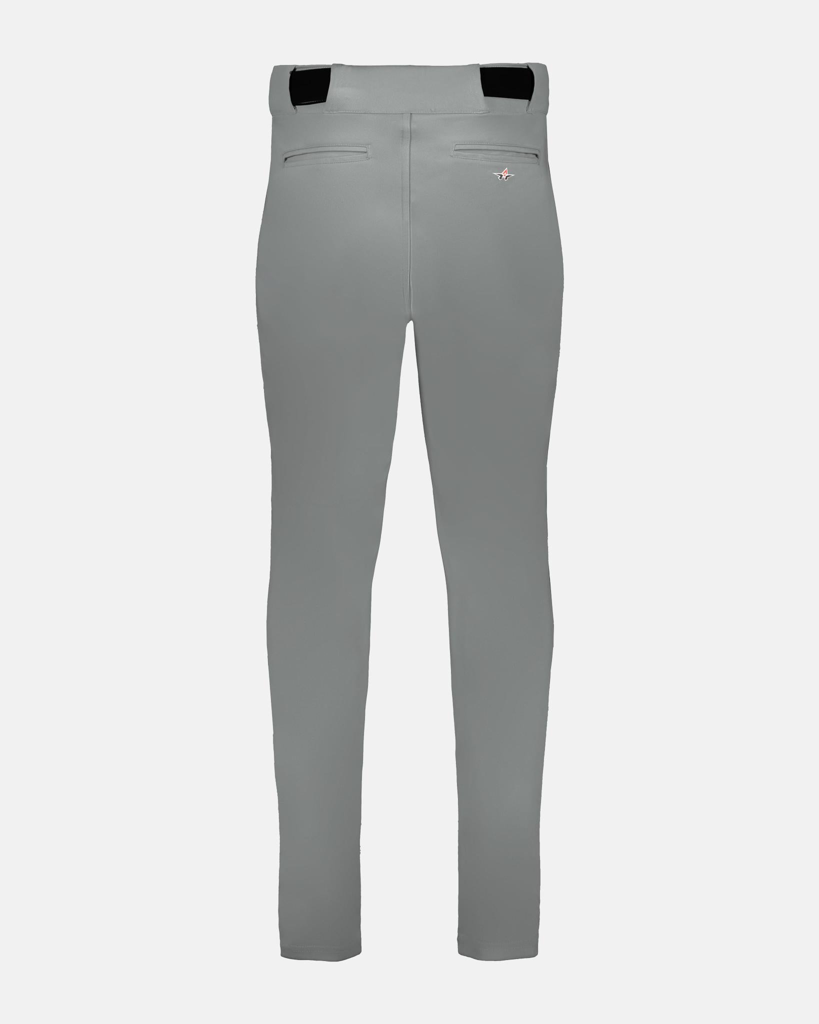 Alleson Crush Tapered Piped Baseball Pant, Dunkelgrau/Schwarz-DIAMOND PRIDE