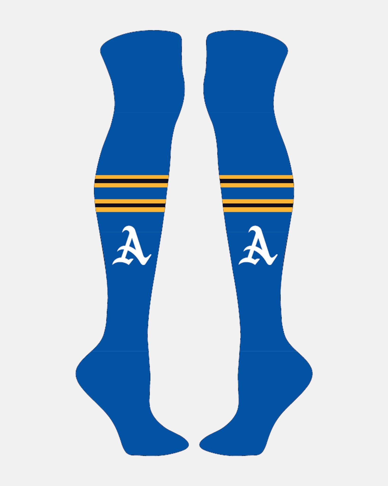 Altdorf Icesharks Over-Knee length Socken, A, royal blau-DIAMOND PRIDE