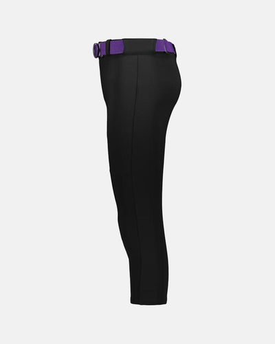 Augusta Ladies Gamer Classic Softball 3/4 Pant, schwarz-DIAMOND PRIDE