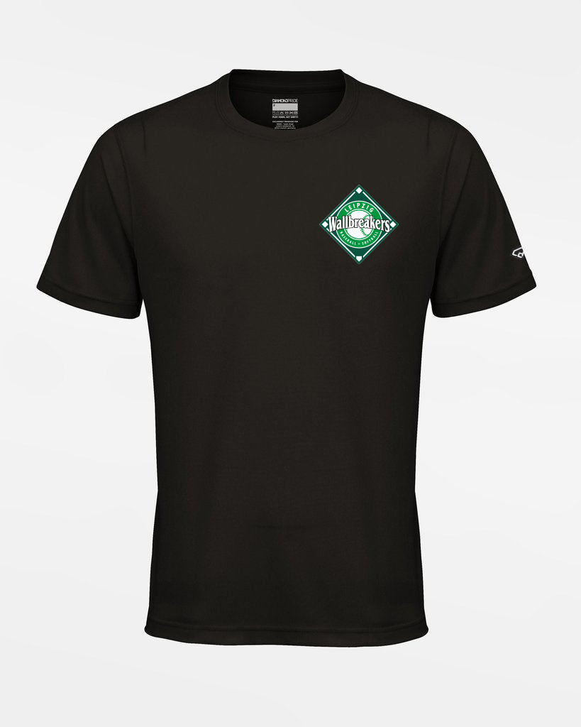 Diamond Pride Basic Functional T-Shirt "Leipzig Wallbreakers", Crest & Wallbreaker schwarz