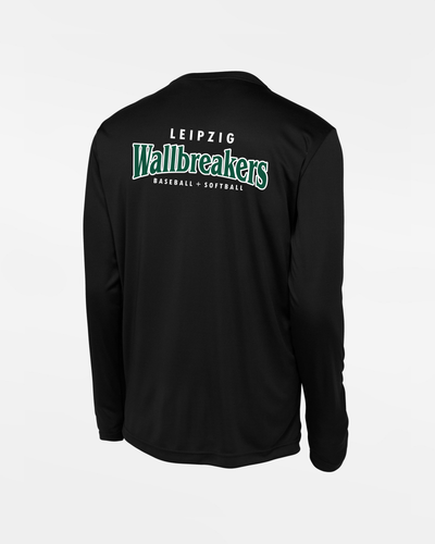 Diamond Pride Basic Functional Longsleeve Shirt "Leipzig Wallbreakers", Crest & Primary Logo, schwarz