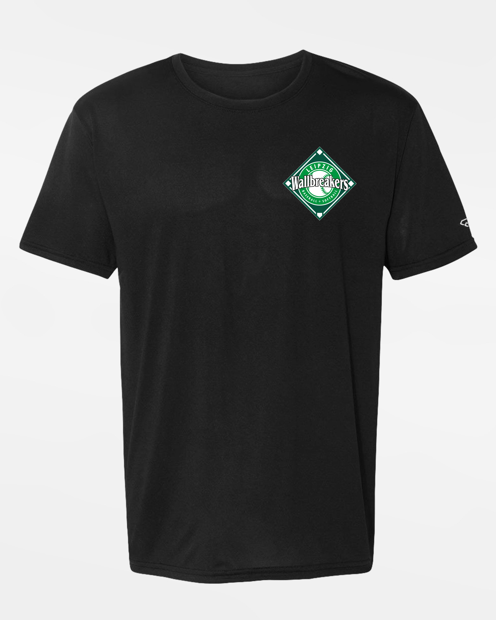 Diamond Pride Premium Functional T-Shirt 2.0 "Leipzig Wallbreakers", Crest & Primary Logo, schwarz