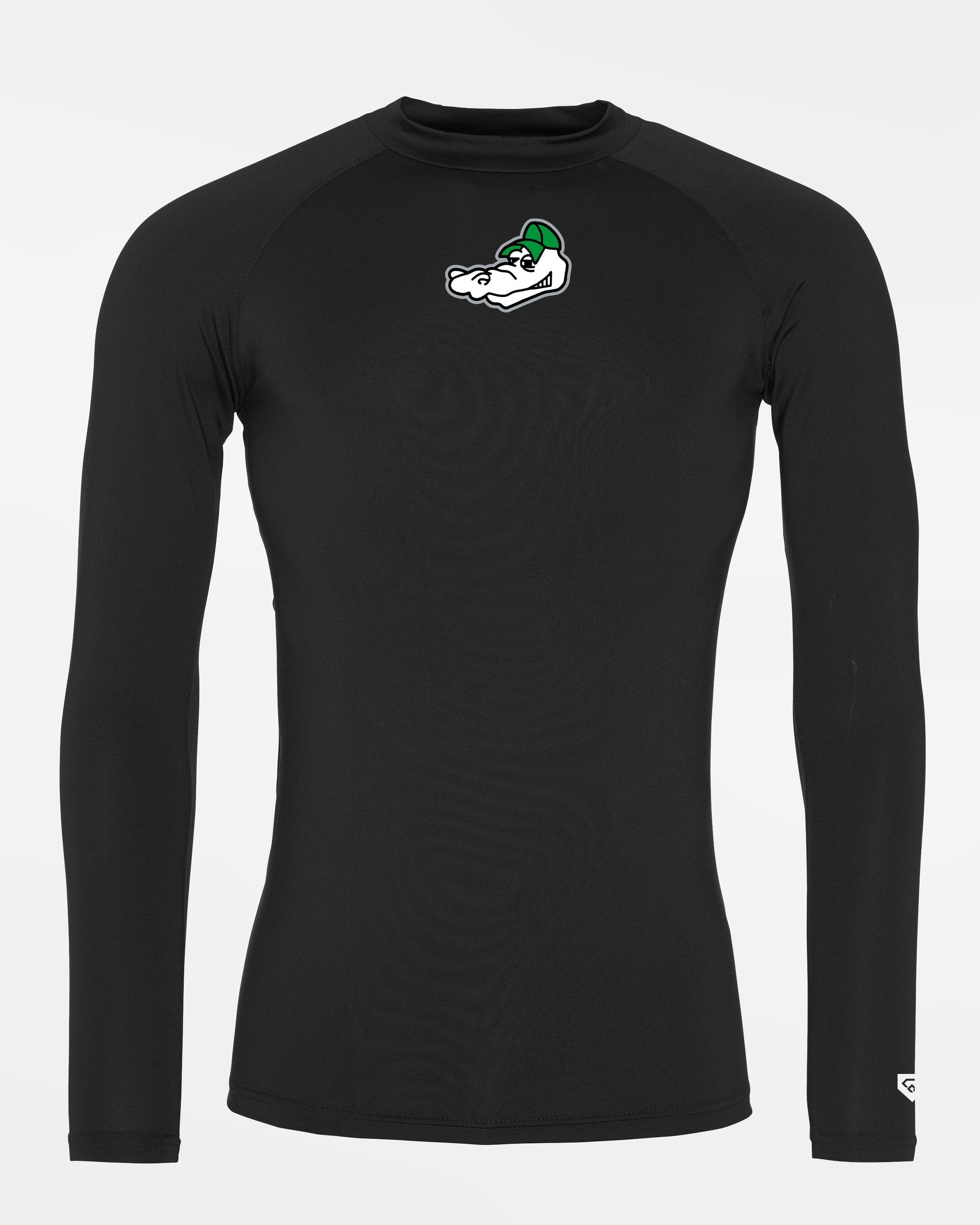 Diamond Pride Basic Compression Longsleeve Shirt "Augsburg Gators", Head, schwarz-DIAMOND PRIDE