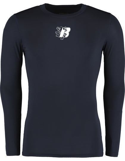 Diamond Pride Basic Compression Longsleeve Shirt "Braunschweig 89ers", B, navy blau-DIAMOND PRIDE