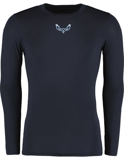 Diamond Pride Basic Compression Longsleeve Shirt "Kiel Seahawks", Eyes, navy blau-DIAMOND PRIDE