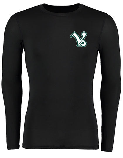 Diamond Pride Basic Compression Longsleeve Shirt „Kufstein Vikings“, VS, schwarz-DIAMOND PRIDE