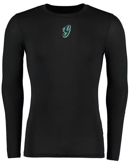 Diamond Pride Basic Compression Longsleeve Shirt "Niederlamitz Greens", schwarz-DIAMOND PRIDE