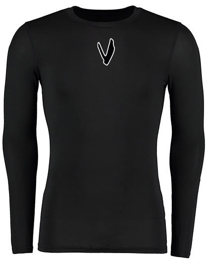 Diamond Pride Basic Compression Longsleeve Shirt "Wesseling Vermins", V (blk), schwarz-DIAMOND PRIDE