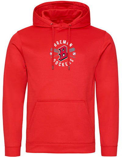Diamond Pride Basic Functional Hoodie "Bremen Dockers", Crest, rot-DIAMOND PRIDE