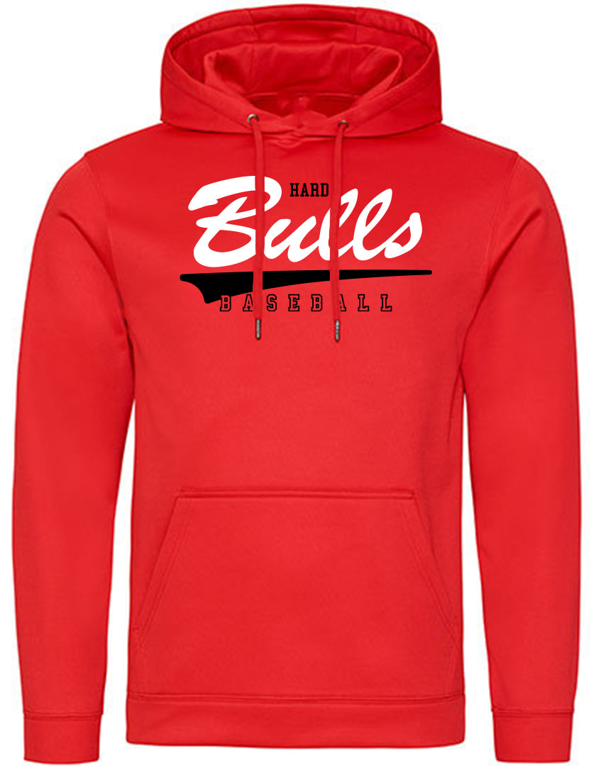 Diamond Pride Basic Functional Hoodie "Hard Bulls", Primary Logo, rot-DIAMOND PRIDE