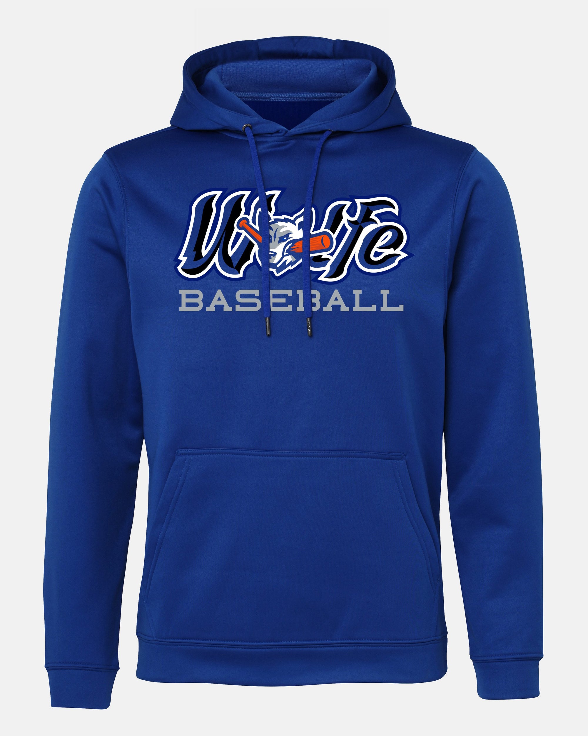 Diamond Pride Basic Functional Hoodie "Laufer Wölfe", Baseball, royal blau-DIAMOND PRIDE
