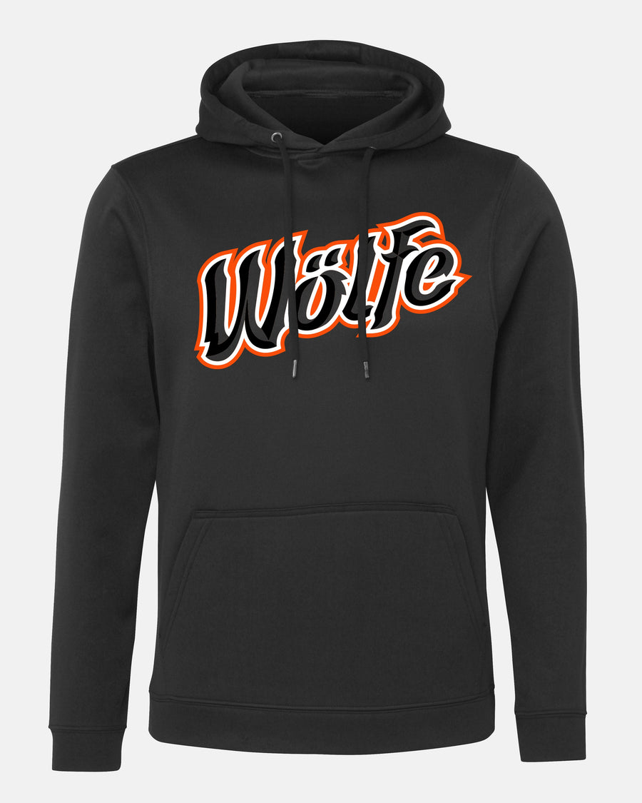 Diamond Pride Basic Functional Hoodie "Laufer Wölfe", ORA Script, schwarz-DIAMOND PRIDE