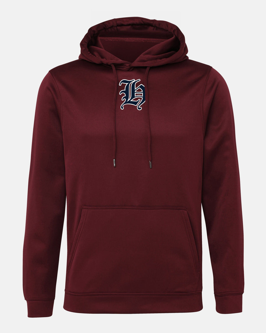 Diamond Pride Basic Functional Hoodie "Tübingen Hawks", H, maroon rot-DIAMOND PRIDE