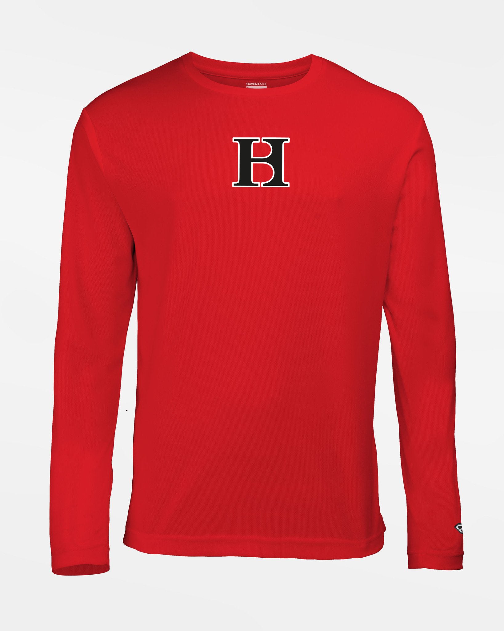 Diamond Pride Basic Functional Longsleeve Shirt "Hard Bulls", HB, rot-DIAMOND PRIDE