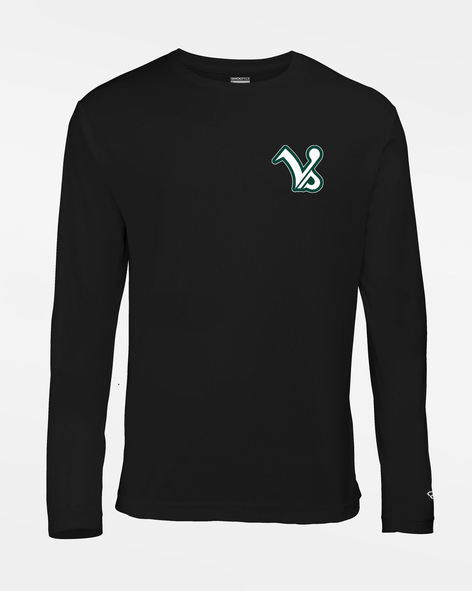 Diamond Pride Basic Functional Longsleeve Shirt "Kufstein Vikings", VS, schwarz-DIAMOND PRIDE
