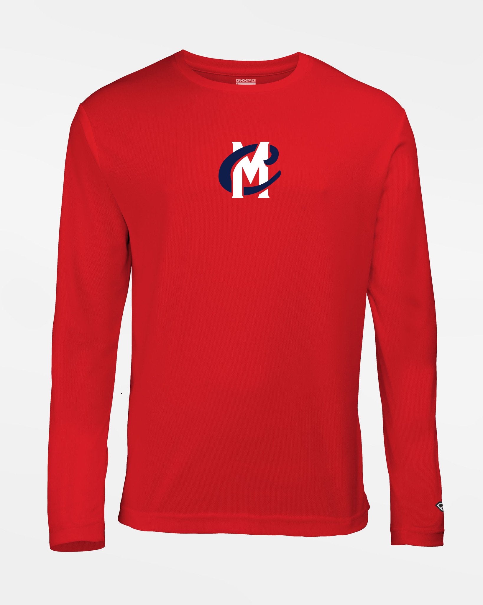 Diamond Pride Basic Functional Longsleeve Shirt "Mühldorf Cubs", MC, rot-DIAMOND PRIDE