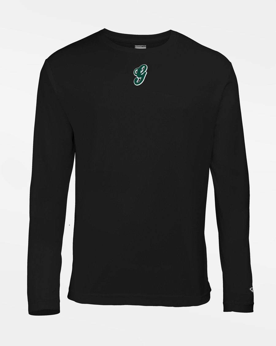 Diamond Pride Basic Functional Longsleeve Shirt "Niederlamitz Greens", G, schwarz-DIAMOND PRIDE