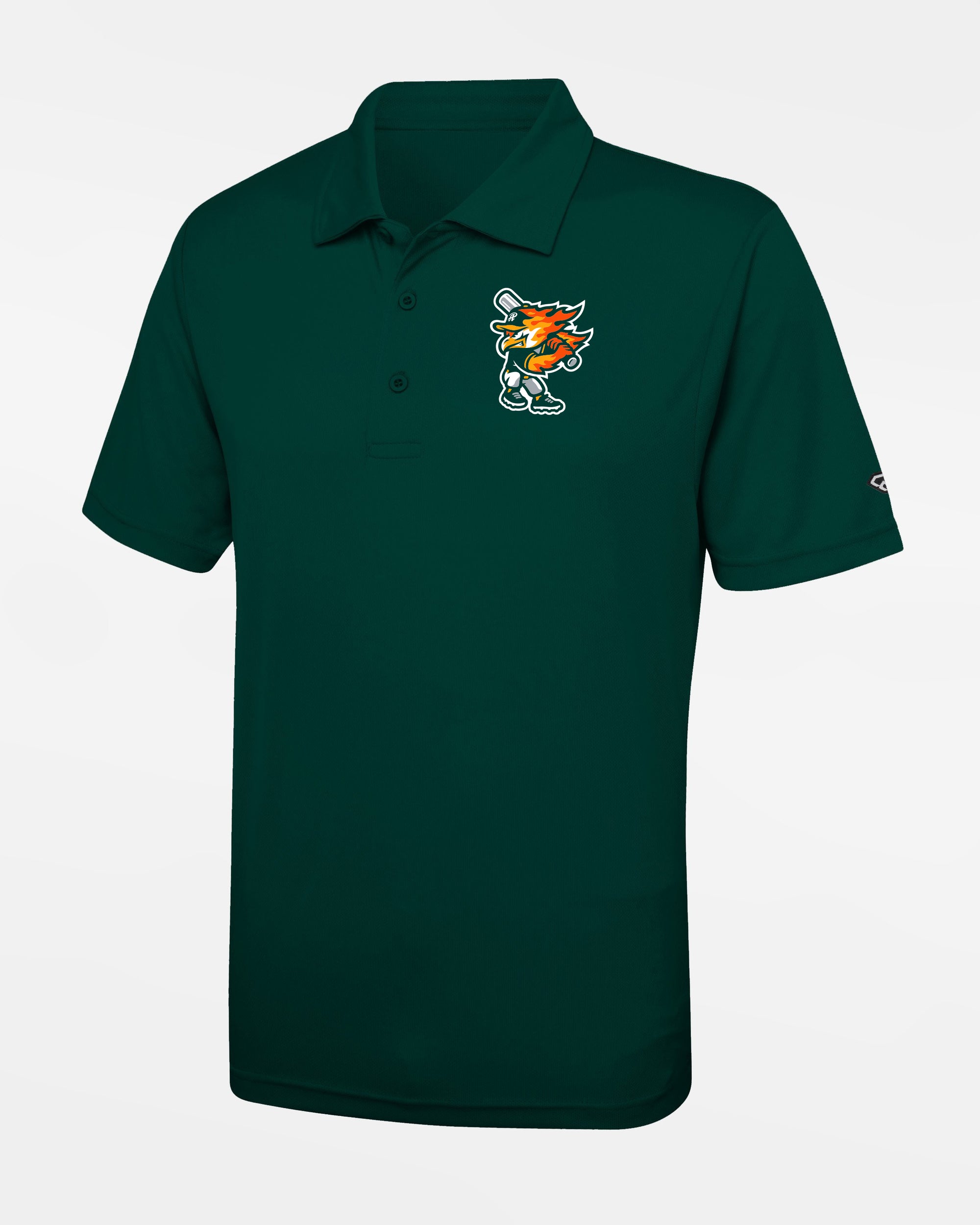 Diamond Pride Basic Functional Polo-Shirt "Attnang Athletics", Bird, dunkelgrün-DIAMOND PRIDE