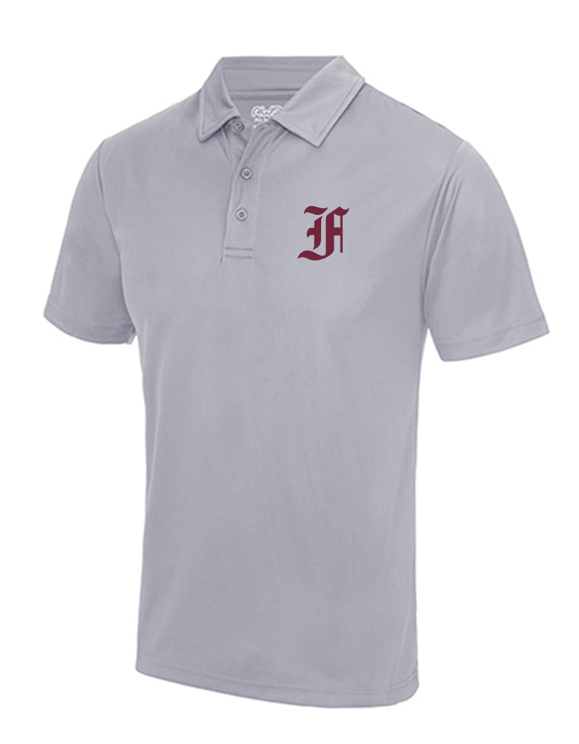 Diamond Pride Basic Functional Polo-Shirt, "Berlin Flamingos", F, heather grau-DIAMOND PRIDE