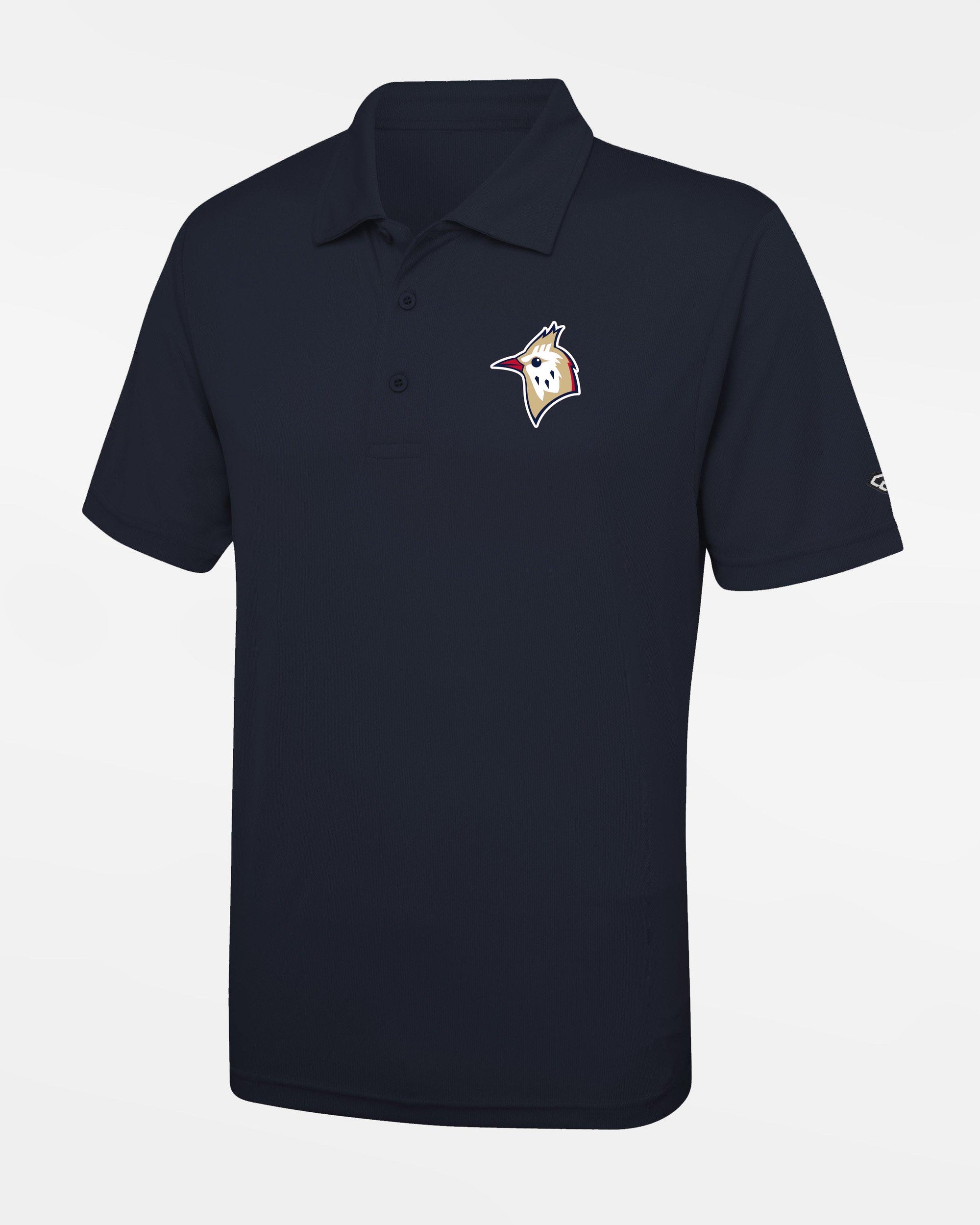 Diamond Pride Basic Functional Polo-Shirt "Berlin Skylarks", Bird, navy blau-DIAMOND PRIDE