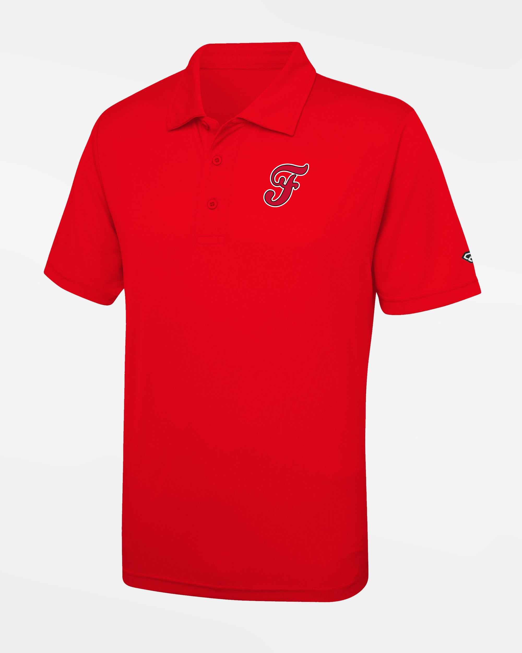 Diamond Pride Basic Functional Polo-Shirt "Frankfurt Eagles", F, rot-DIAMOND PRIDE