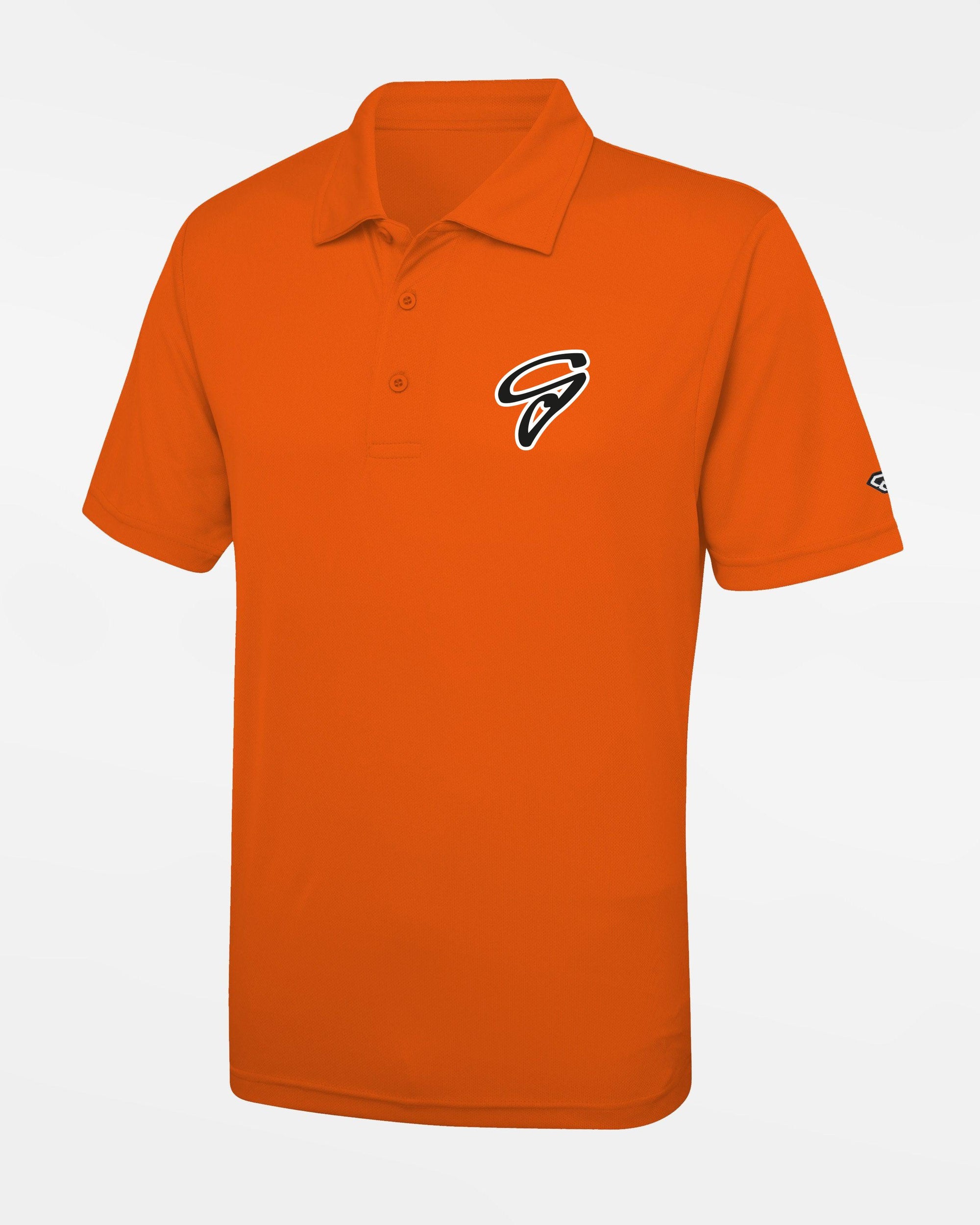 Diamond Pride Basic Functional Polo-Shirt "Gröbenzell Bandits", G, orange-DIAMOND PRIDE