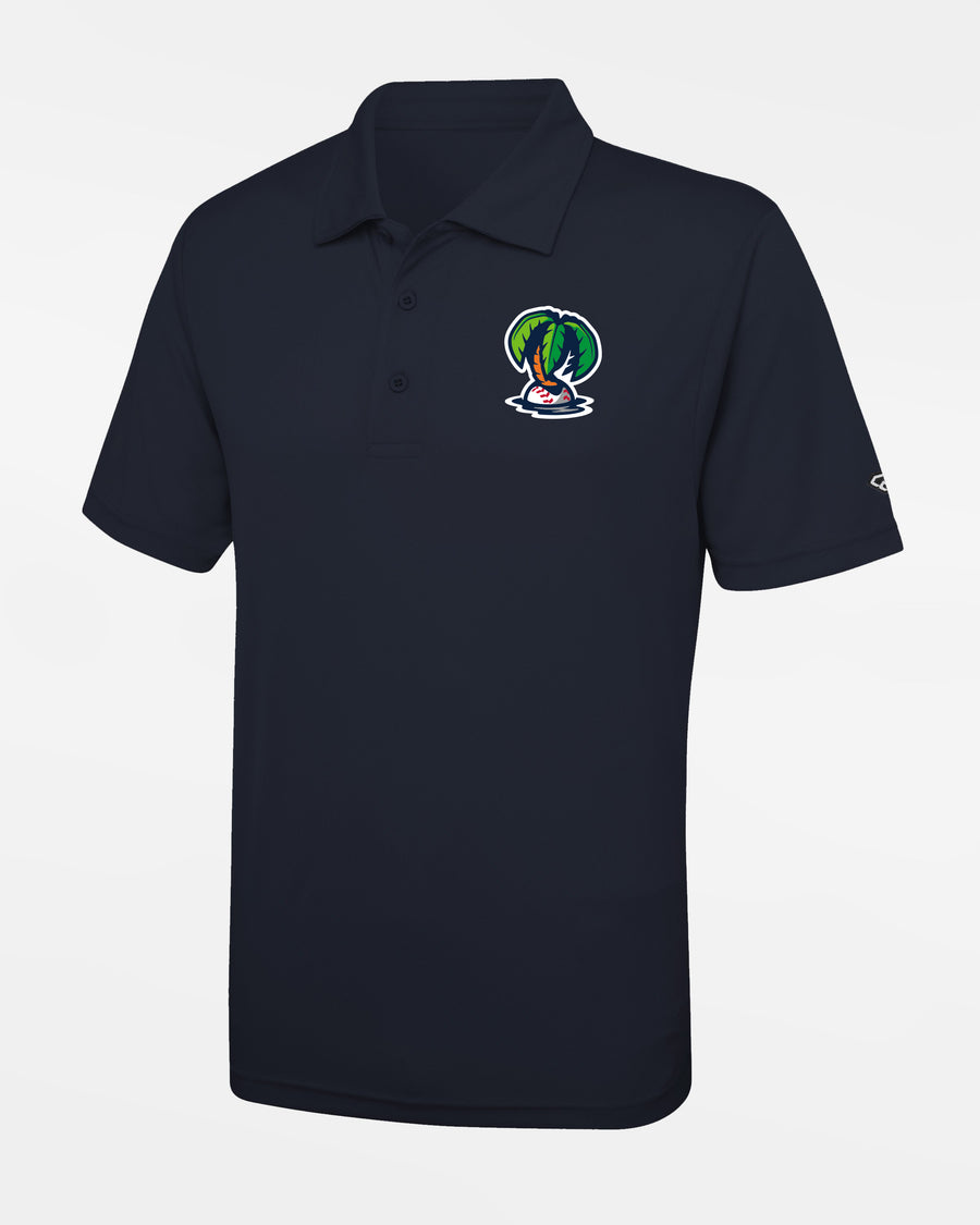 Diamond Pride Basic Functional Polo-Shirt "Munich Caribes", Palme, navy blau-DIAMOND PRIDE