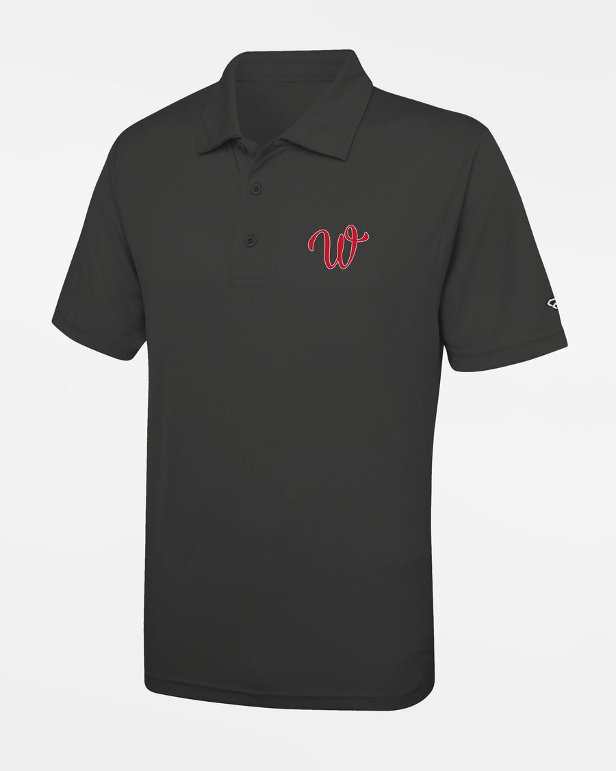 Diamond Pride Basic Functional Polo-Shirt "Wolfsburg Blackbirds", W, dunkelgrau-DIAMOND PRIDE