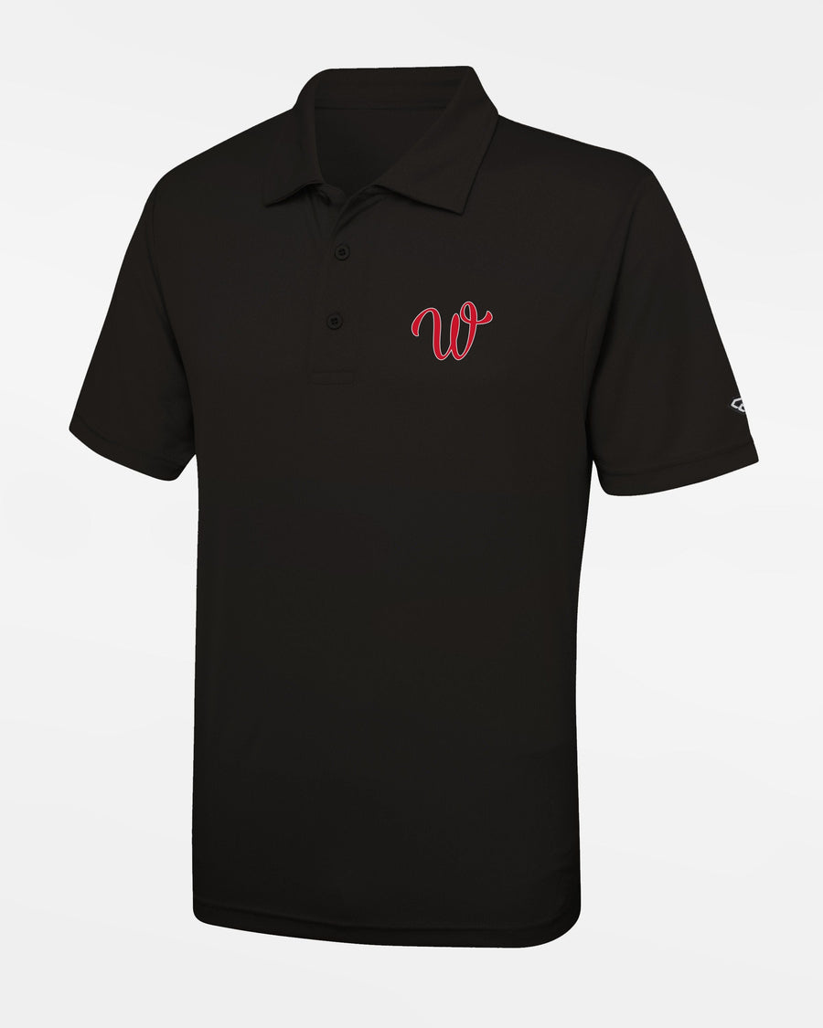 Diamond Pride Basic Functional Polo-Shirt "Wolfsburg Blackbirds", W, schwarz-DIAMOND PRIDE