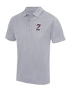 Diamond Pride Basic Functional Polo-Shirt "Zülpich Eagles", Z, heather grau-DIAMOND PRIDE