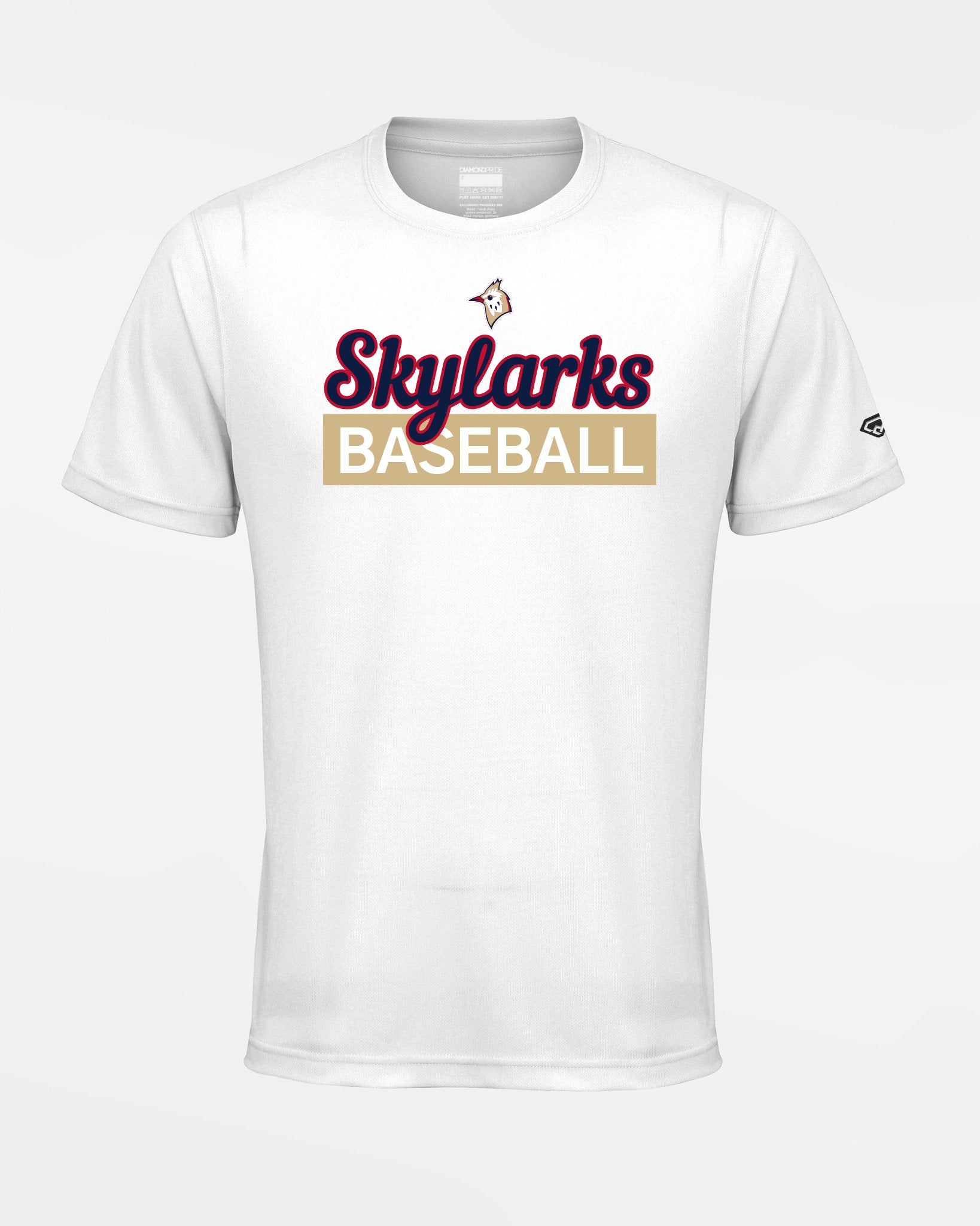 Diamond Pride Basic Functional T-Shirt "Berlin Skylarks", Baseball, weiss-DIAMOND PRIDE