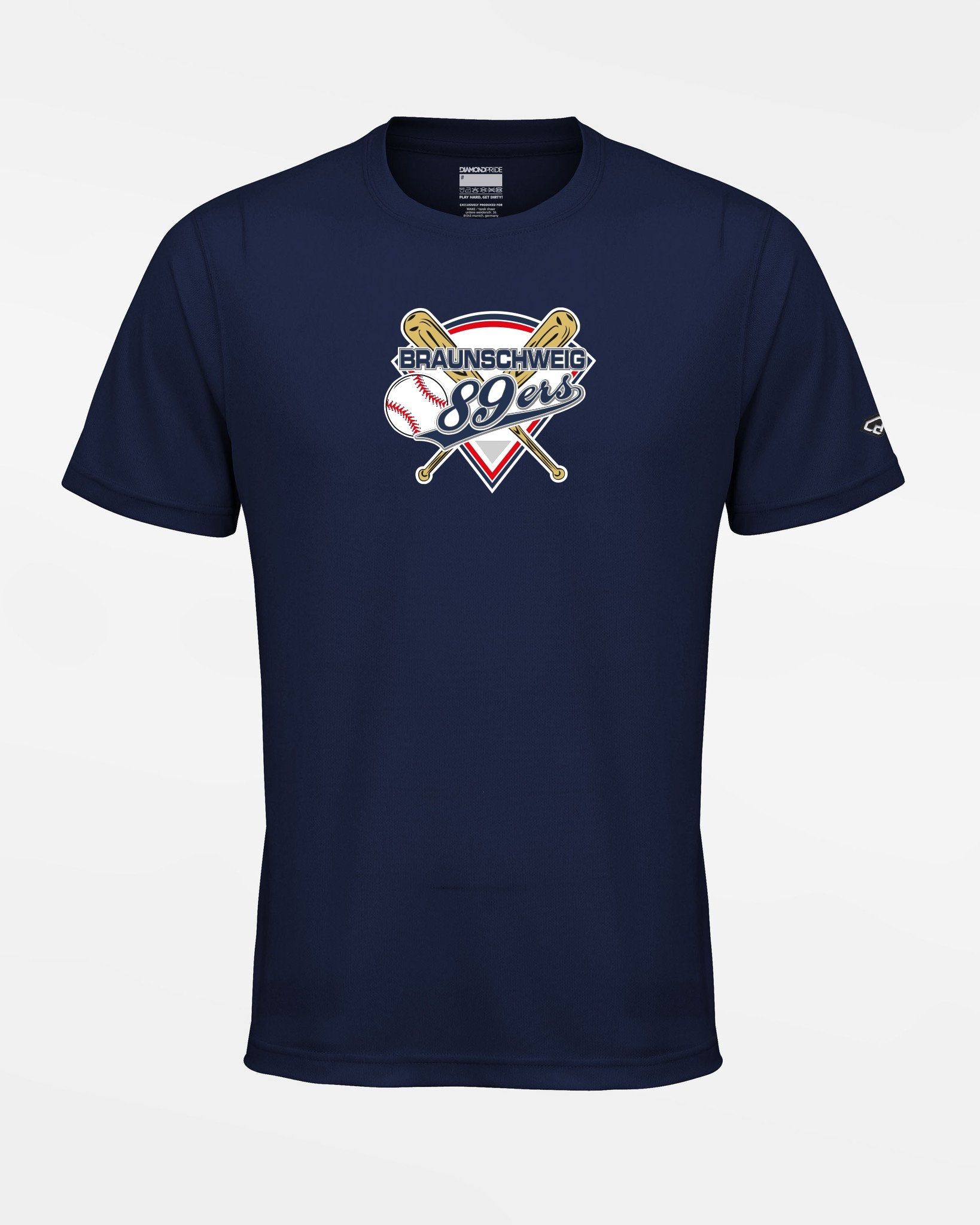 Diamond Pride Basic Functional T-Shirt "Braunschweig 89ers", Primary Logo, navy blau-DIAMOND PRIDE