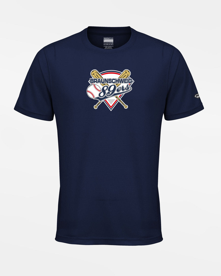 Diamond Pride Basic Functional T-Shirt "Braunschweig 89ers", Primary Logo, navy blau-DIAMOND PRIDE