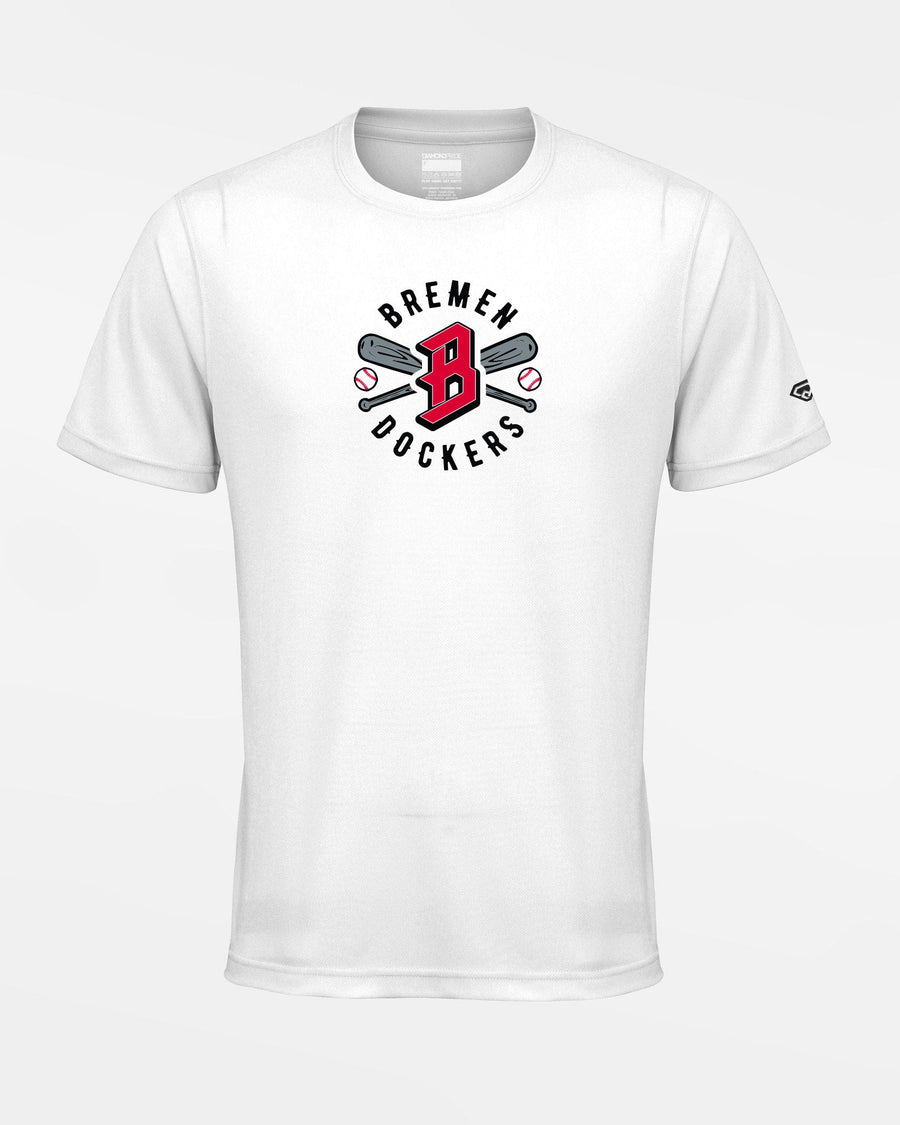 Diamond Pride Basic Functional T-Shirt "Bremen Dockers", Crest, weiss-DIAMOND PRIDE