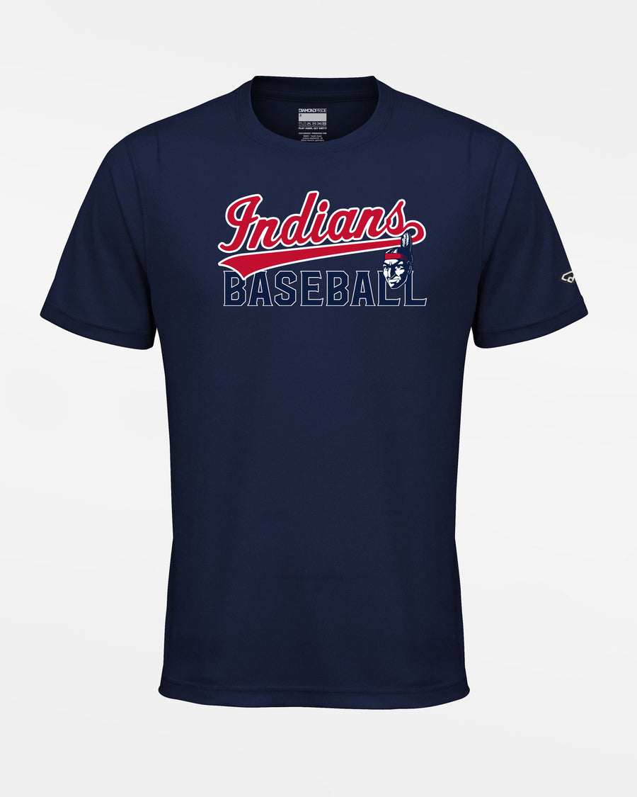 Diamond Pride Basic Functional T-Shirt "Gauting Indians", Baseball, navy blau-DIAMOND PRIDE