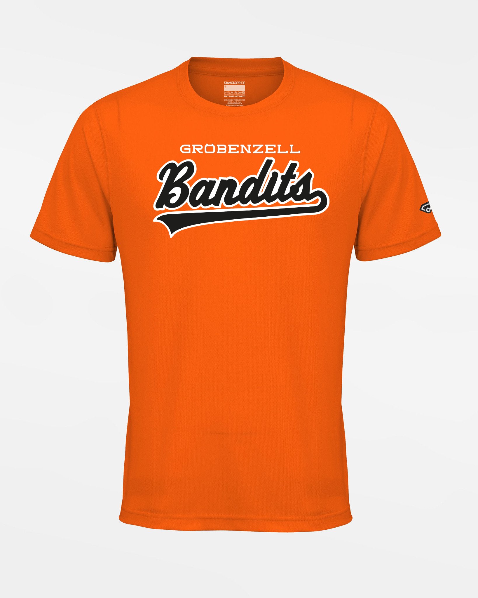 Diamond Pride Basic Functional T-Shirt Gröbenzell Bandits", City, orange-DIAMOND PRIDE