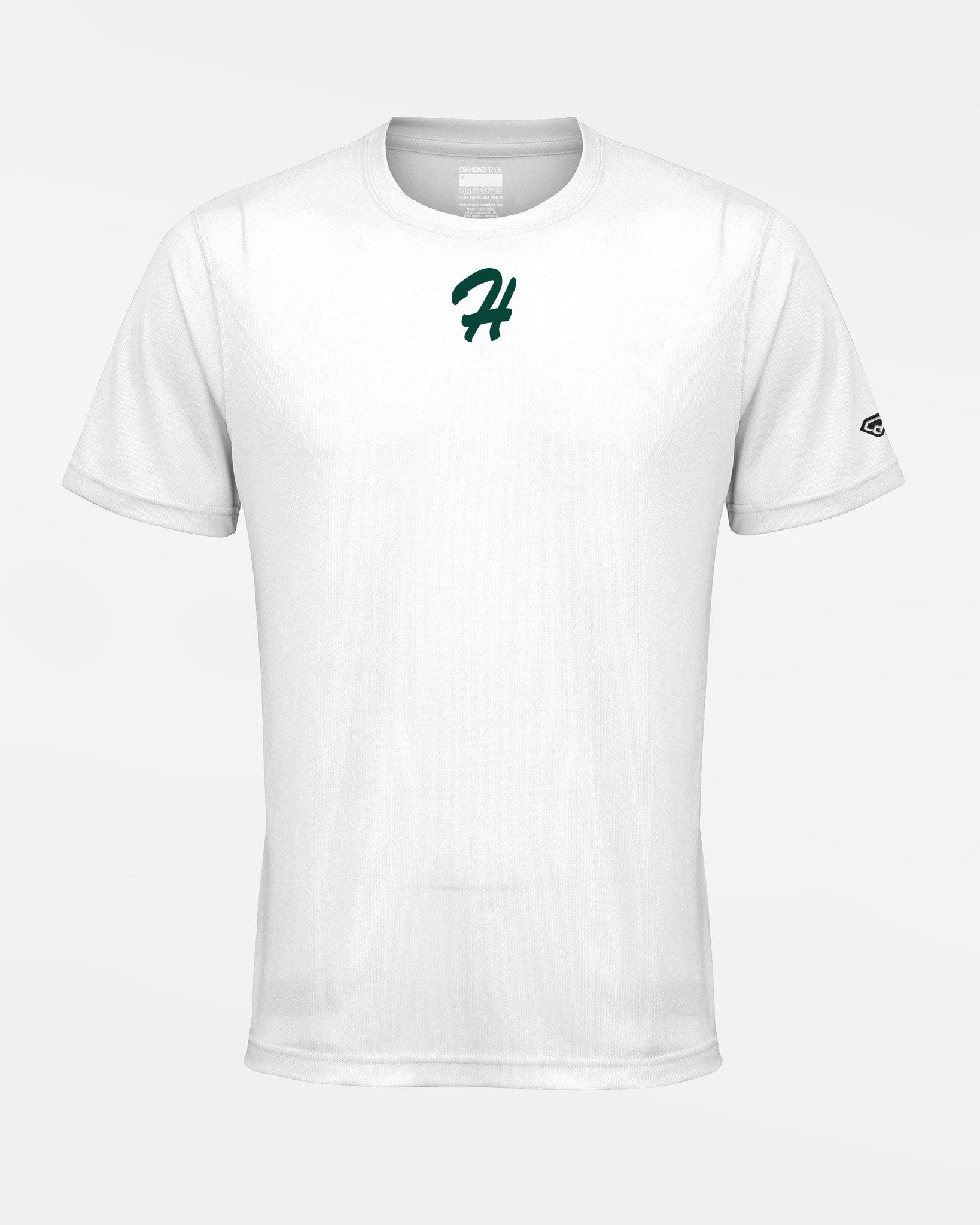Diamond Pride Basic Functional T-Shirt "Herrenberg Wanderers", H, weiss-DIAMOND PRIDE