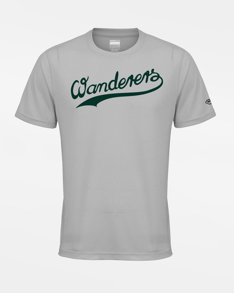 Diamond Pride Basic Functional T-Shirt "Herrenberg Wanderers", Script, grau-DIAMOND PRIDE