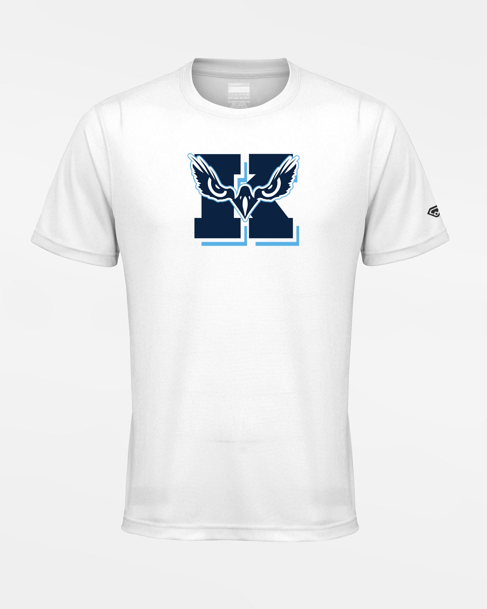 Diamond Pride Basic Functional T-Shirt "Kiel Seahawks", K & Eyes, weiss-DIAMOND PRIDE