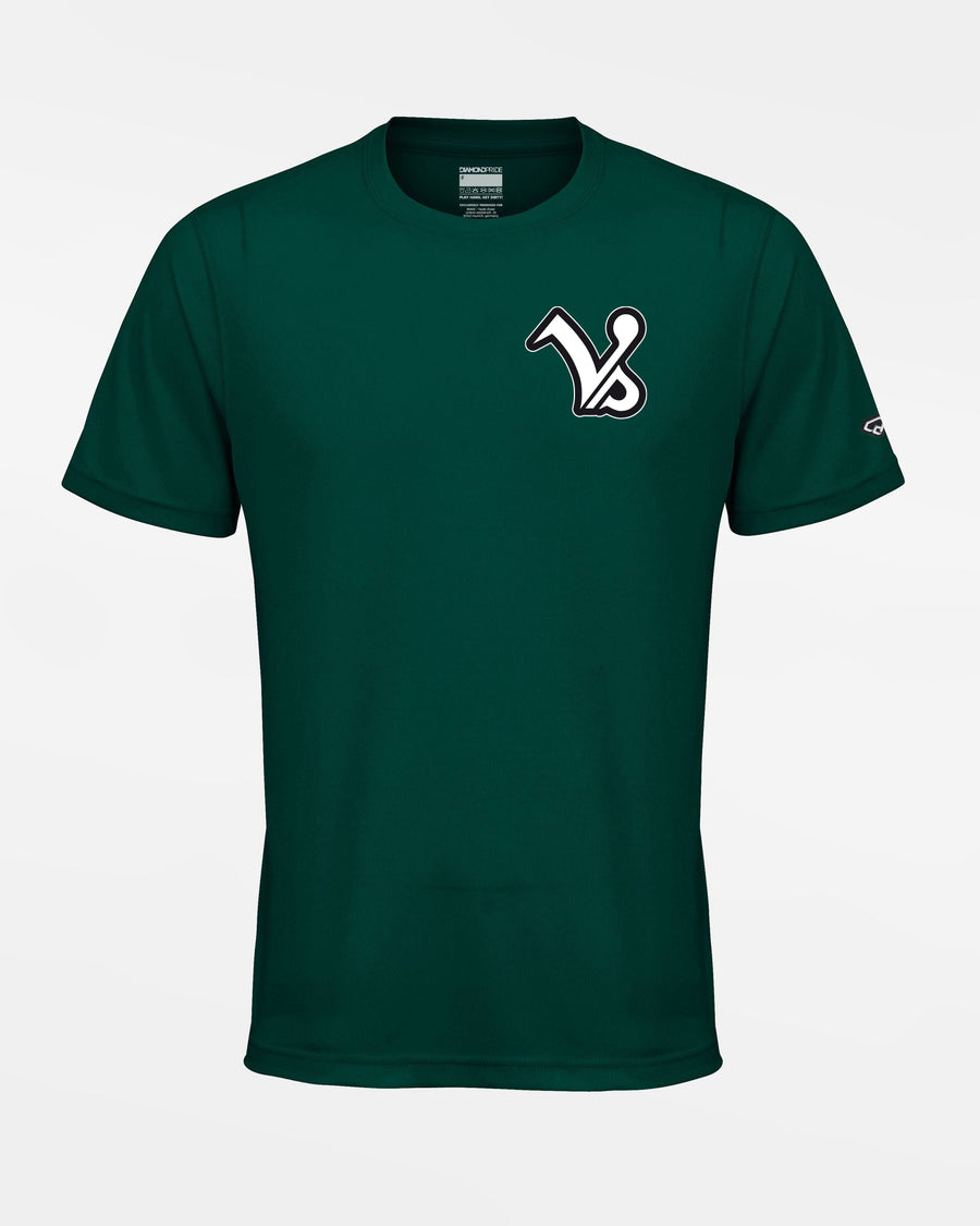 Diamond Pride Basic Functional T-Shirt "Kufstein Vikings", VS, dunkelgrün-DIAMOND PRIDE