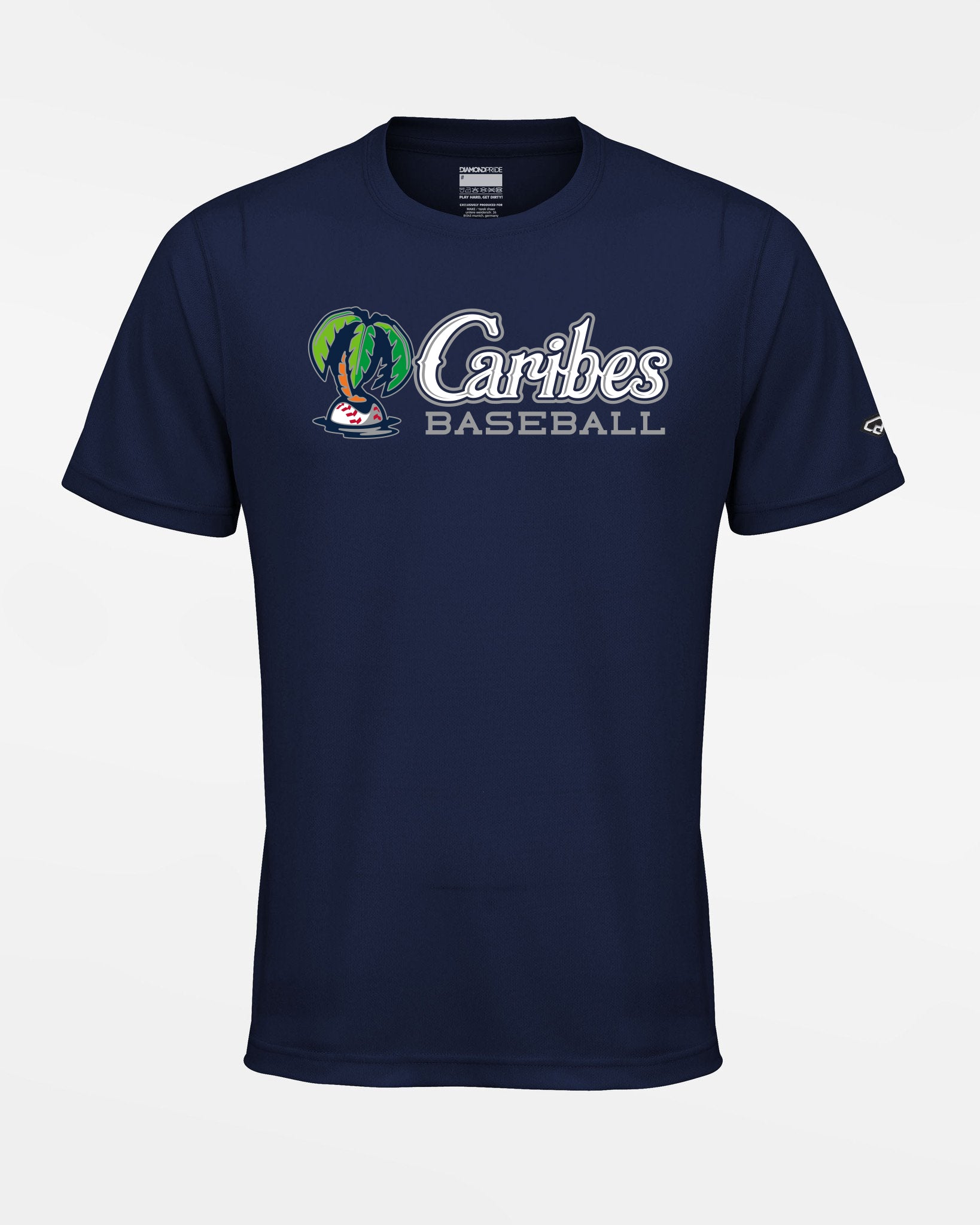 Diamond Pride Basic Functional T-Shirt "Munich Caribes", Baseball, navy blau-DIAMOND PRIDE