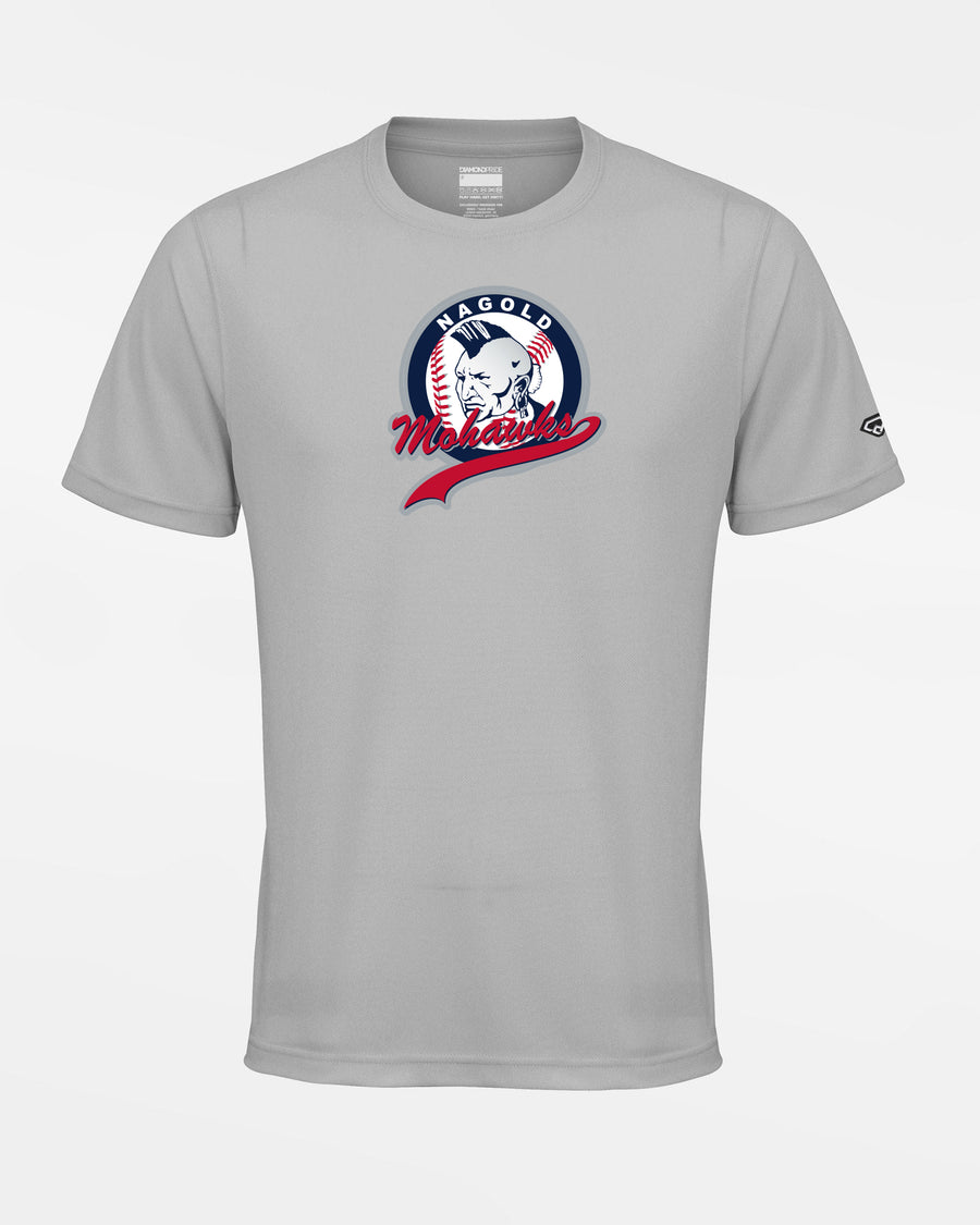 Diamond Pride Basic Functional T-Shirt "Nagold Mohawks", Crest, grau-DIAMOND PRIDE