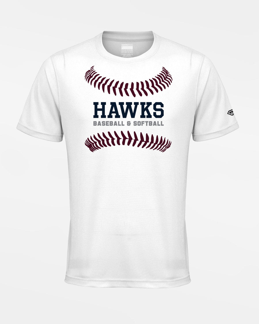 Diamond Pride Basic Functional T-Shirt "Tübingen Hawks", Ball, weiss-DIAMOND PRIDE