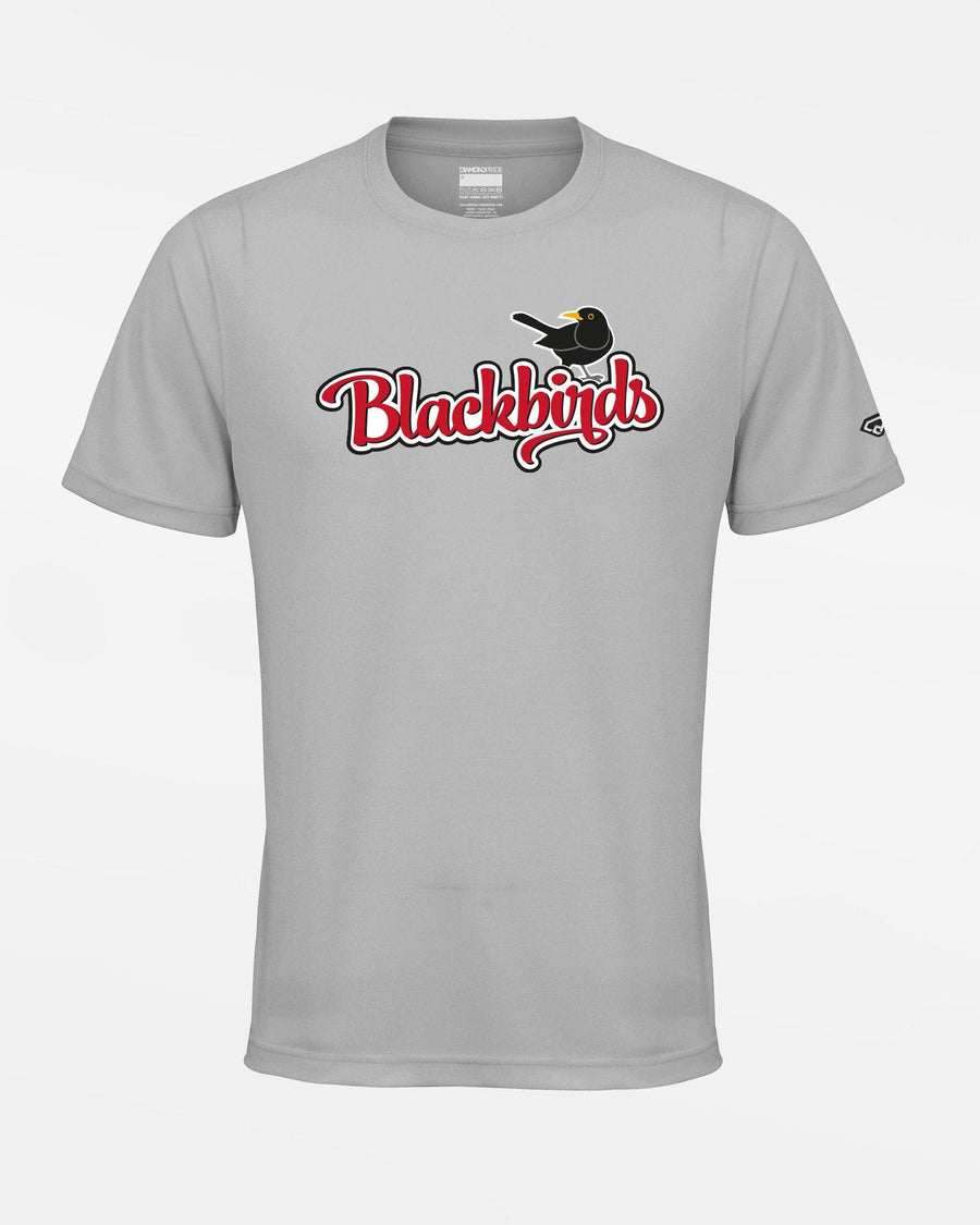 Diamond Pride Basic Functional T-Shirt "Wolfsburg Blackbirds", Bird, grau-DIAMOND PRIDE