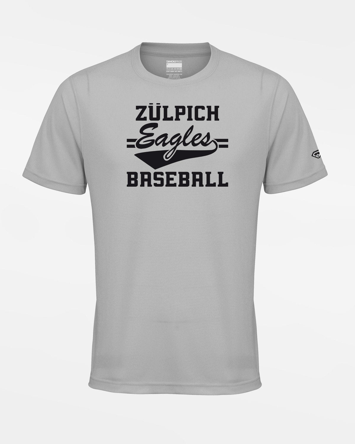 Diamond Pride Basic Functional T-Shirt "Zülpich Eagles", Baseball, grau