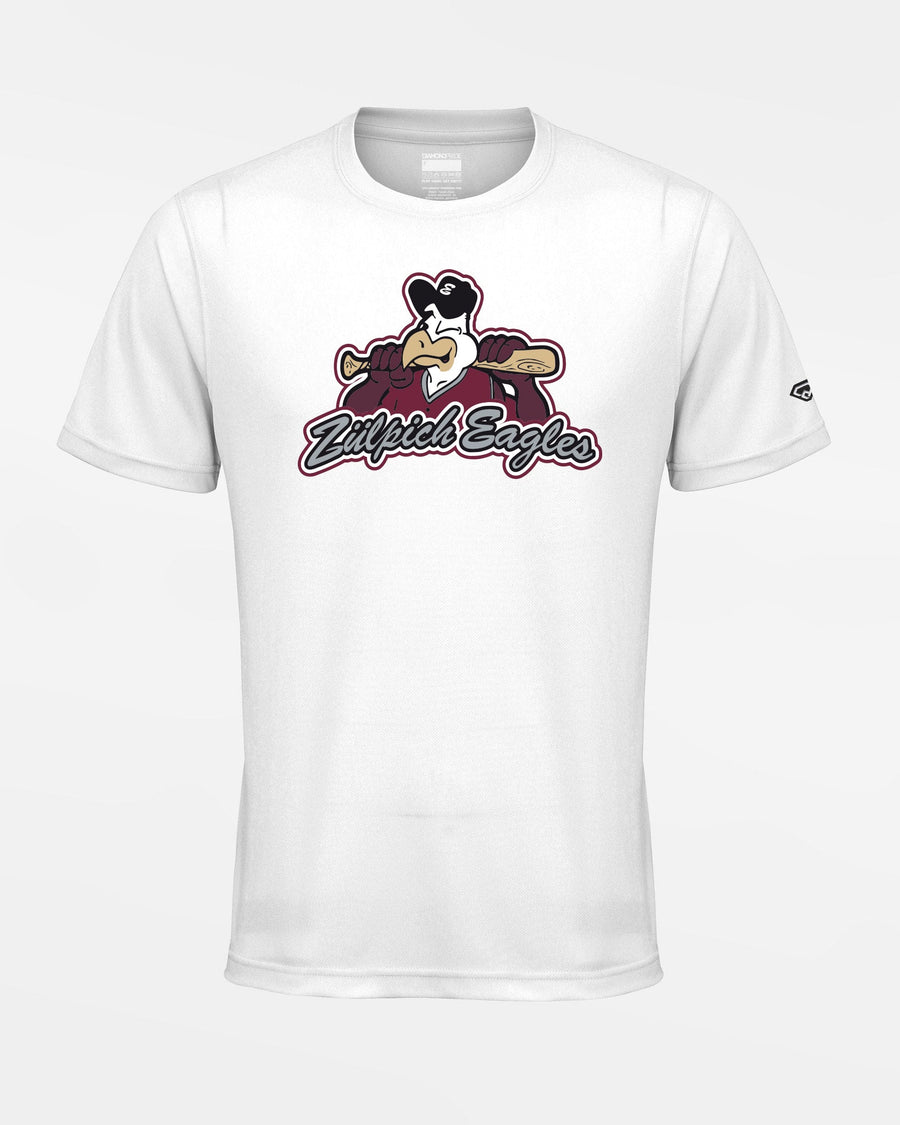 Diamond Pride Basic Functional T-Shirt "Zülpich Eagles", Primary Logo, weiss-DIAMOND PRIDE